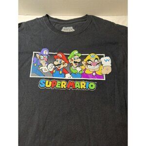 SUPER MARIO BROS Luigi WARIO Nintendo video GAME Wario YOSHI  MEN'S T-Shirt Med